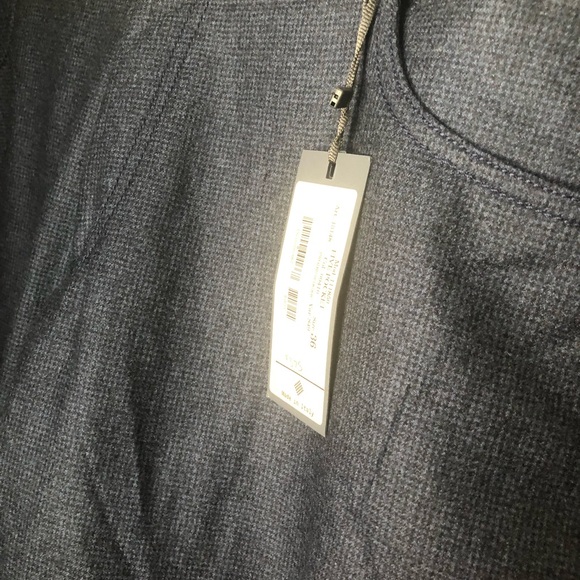 Mens designer slacks. Blue and black check. Light weight. New. - Picture 2 of 5